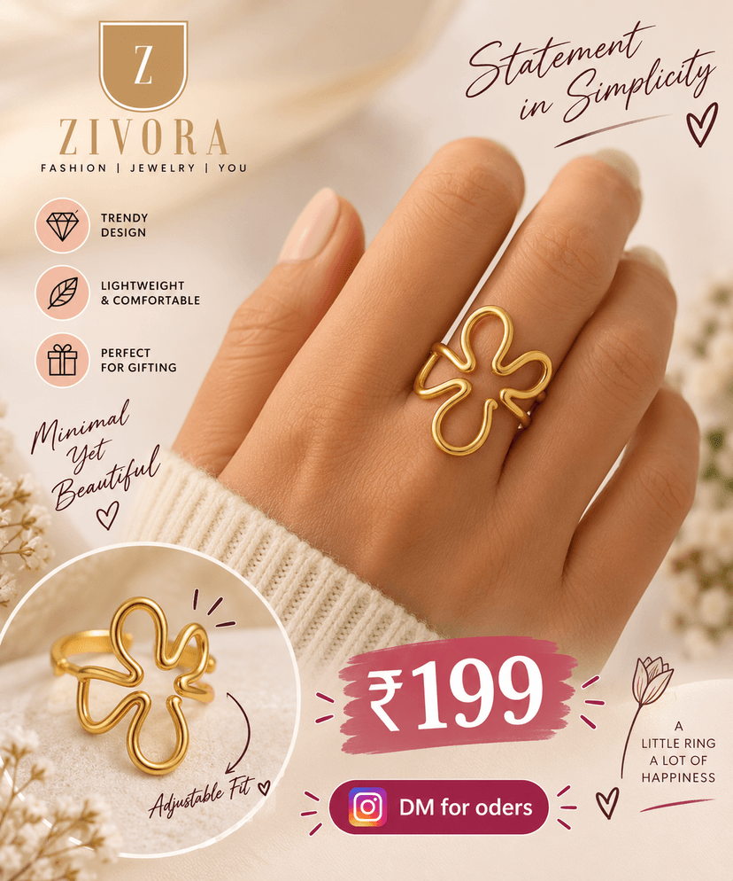 Flower design ring 💍